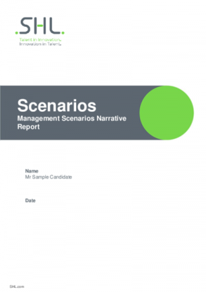 Management Scenario - Narrative Report English International