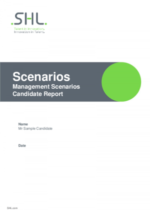 Management Scenario - Candidate Report English International