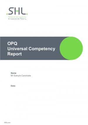 OPQ Universal Competency Report