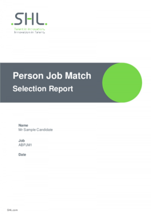 PJM Selection Report + Interview Questions
