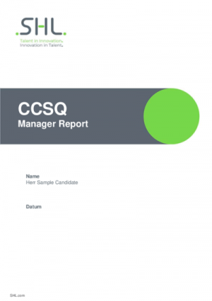 CCSQ Manager Report (DE)