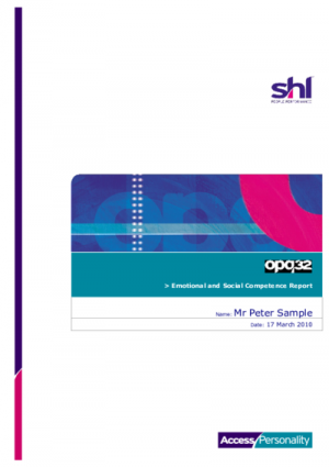 OPQ Emotional and Social Competence Report English International