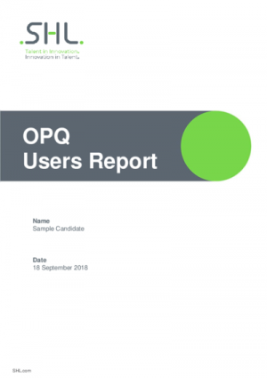  OPQ User Report Std v2.0 Englsih International