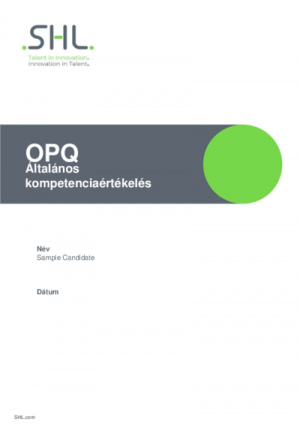 OPQ Általános kompetenciaértékelés