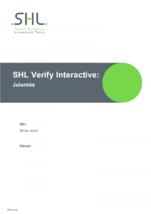 Verify Interactive Deduktív gondolkodás teszt - Szakértői jelentés