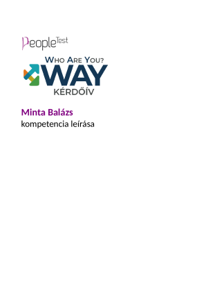 WAY kérdőív mintariport