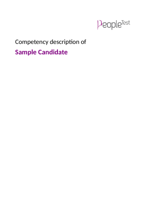 WAY Questionnaire Sample Report